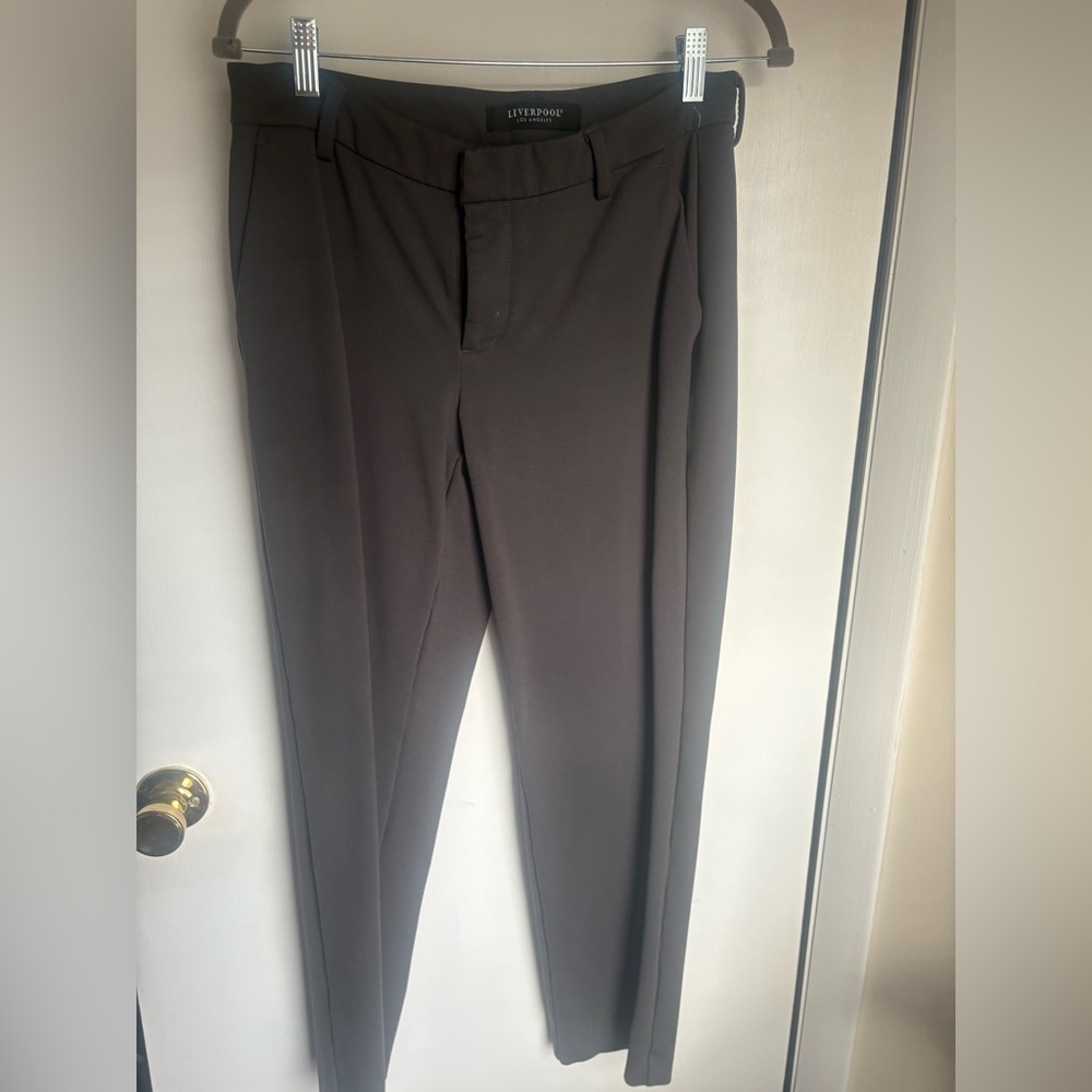 Liverpool Womens Charcoal Dress Pants Size 8